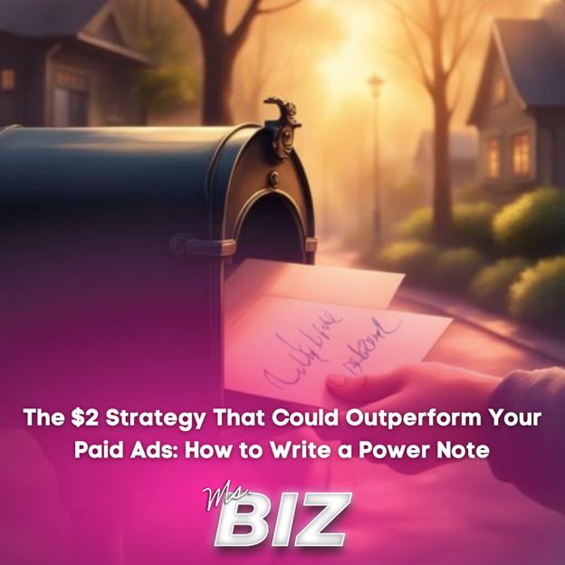 $2 strategy using handwritten notes to grow business