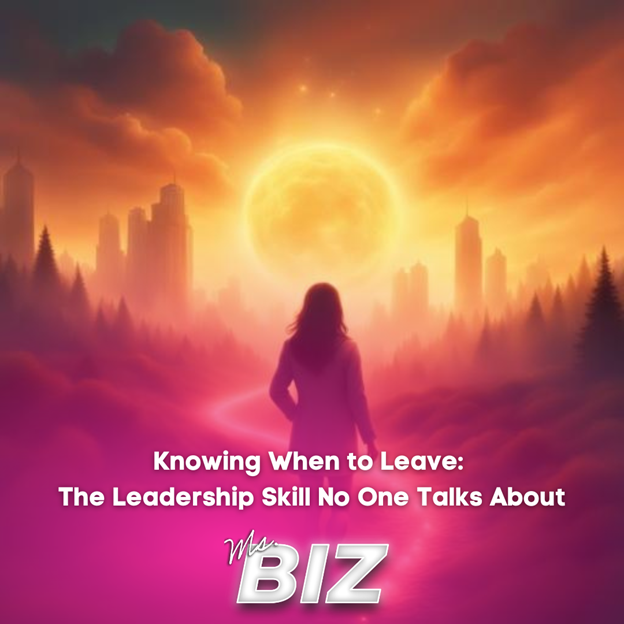 Leadership means knowing when to walk away for growth